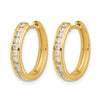 Diamond Hinged Hoop Earrings