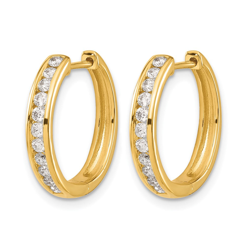 Diamond Hinged Hoop Earrings