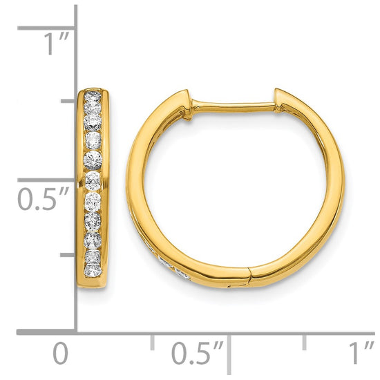 Diamond Hinged Hoop Earrings