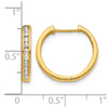 Diamond Hinged Hoop Earrings