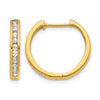 Diamond Hinged Hoop Earrings