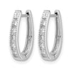 Diamond Hinged Hoop Earrings