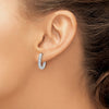 Diamond Hinged Hoop Earrings