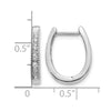 Diamond Hinged Hoop Earrings