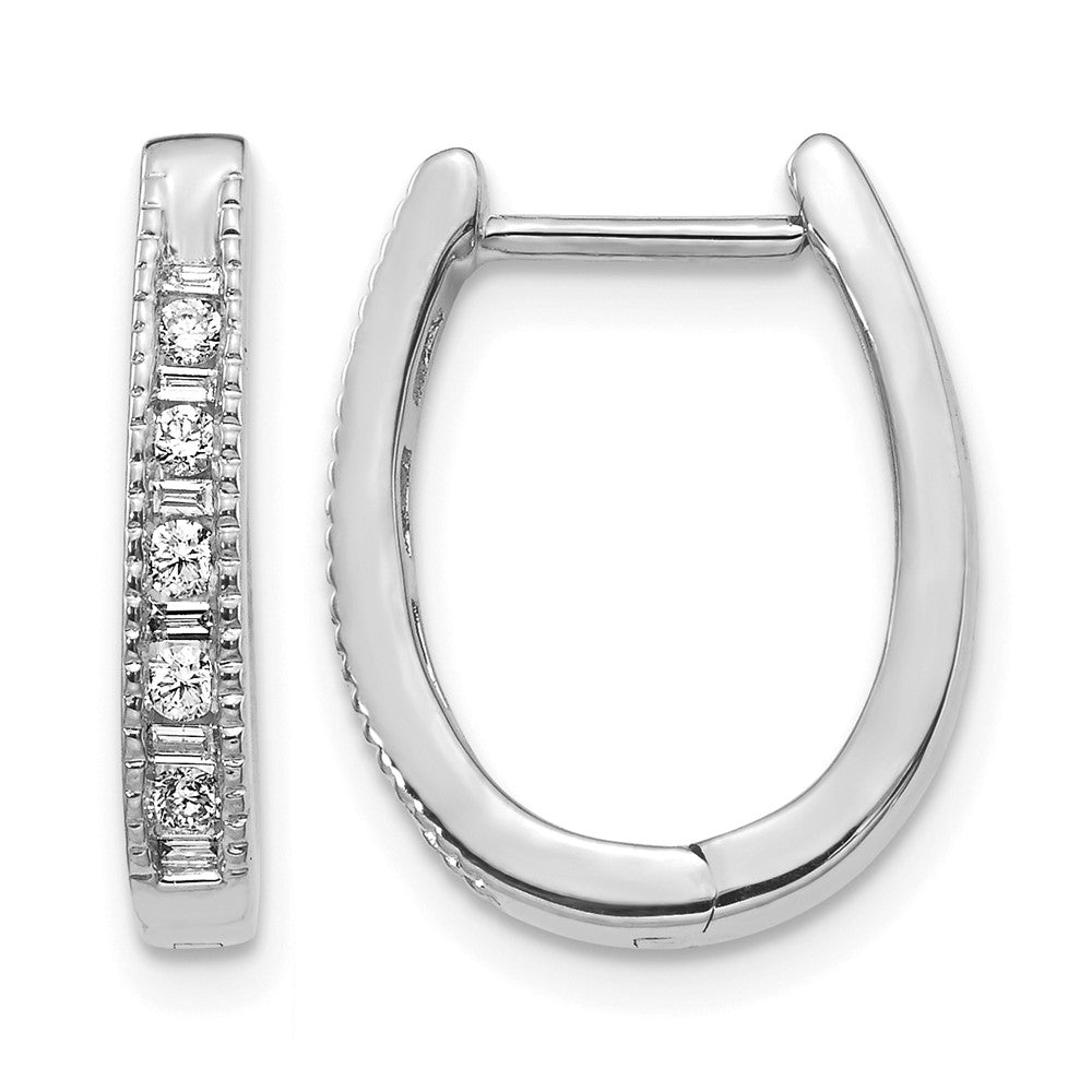 Diamond Hinged Hoop Earrings