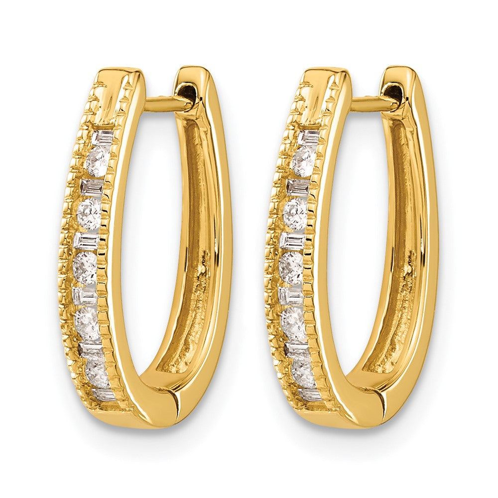 Diamond Hinged Hoop Earrings