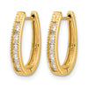 Diamond Hinged Hoop Earrings