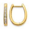 Diamond Hinged Hoop Earrings
