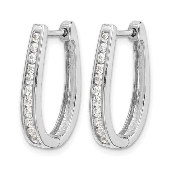 Diamond Hinged Hoop Earrings