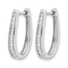 Diamond Hinged Hoop Earrings