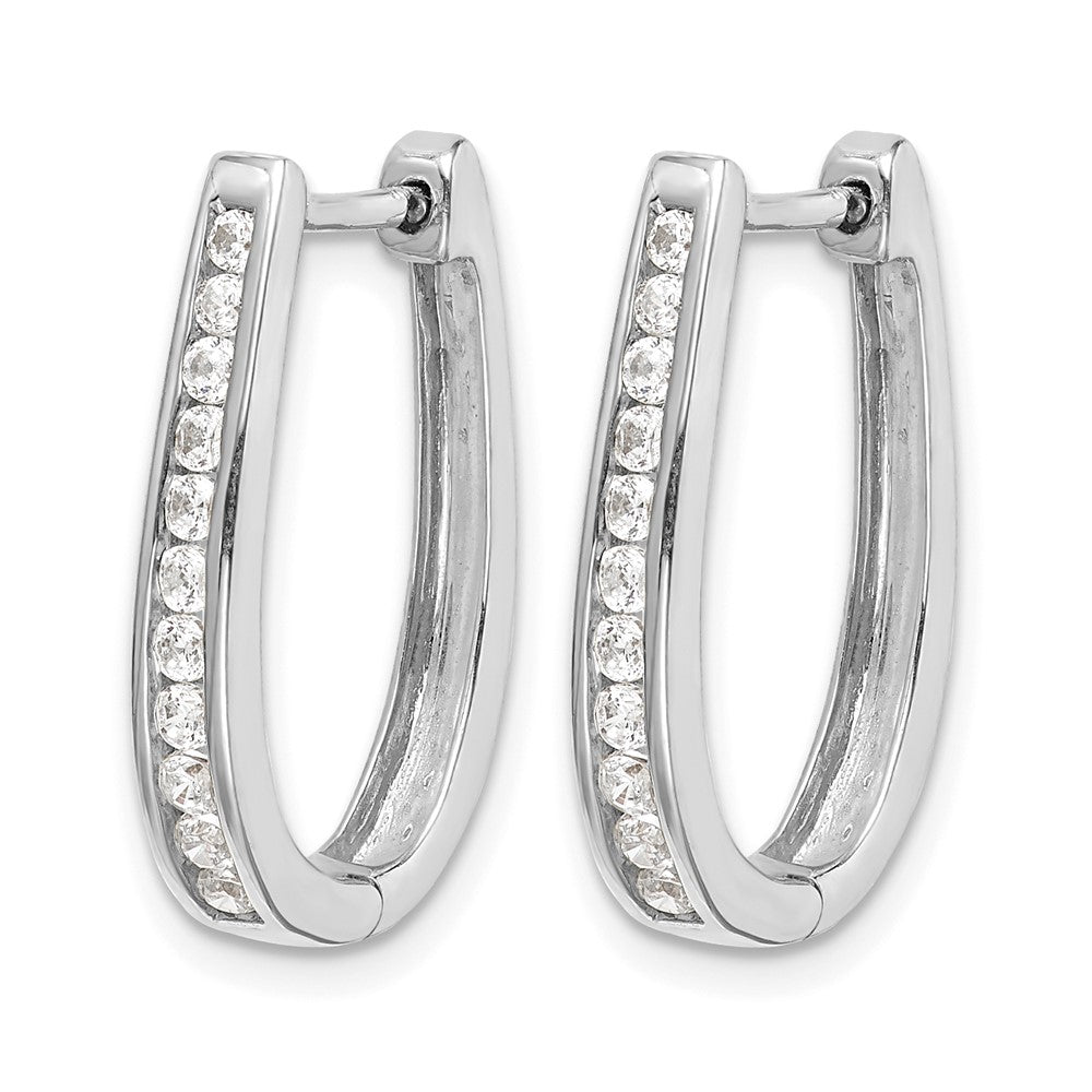 Diamond Hinged Hoop Earrings