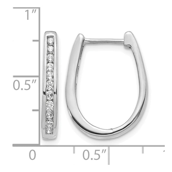 Diamond Hinged Hoop Earrings