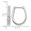 Diamond Hinged Hoop Earrings
