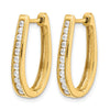 Diamond Hinged Hoop Earrings