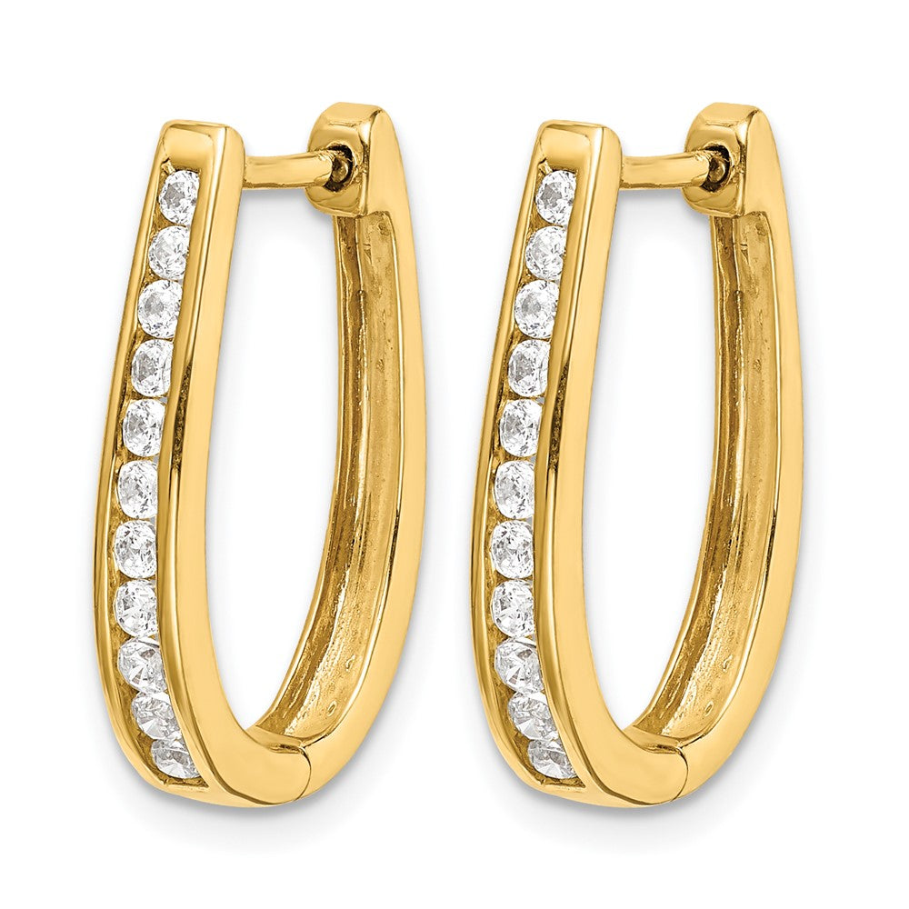 Diamond Hinged Hoop Earrings
