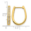 Diamond Hinged Hoop Earrings