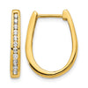 Diamond Hinged Hoop Earrings