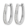 Diamond Hinged Hoop Earrings
