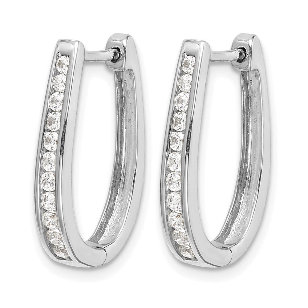 Diamond Hinged Hoop Earrings