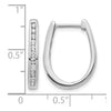 Diamond Hinged Hoop Earrings