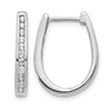 Diamond Hinged Hoop Earrings