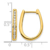 Diamond Hinged Hoop Earrings