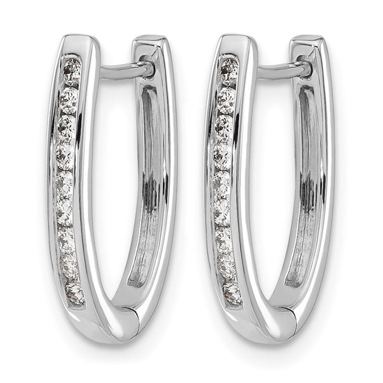 Diamond Hinged Hoop Earrings