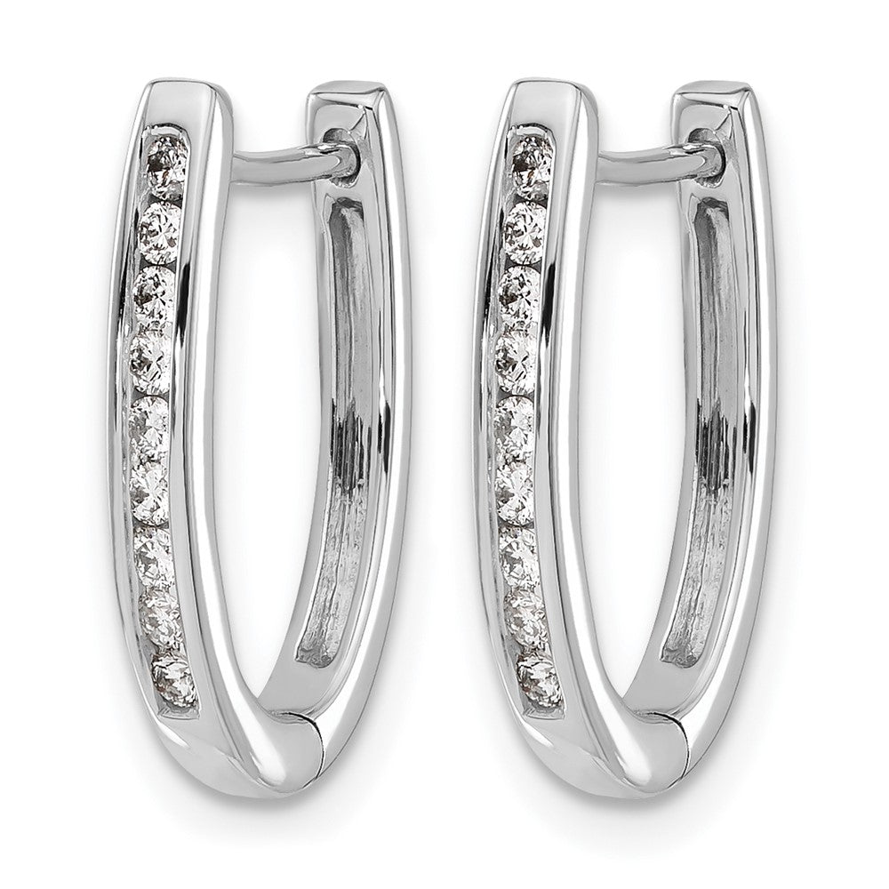 Diamond Hinged Hoop Earrings