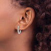 Diamond Hinged Hoop Earrings