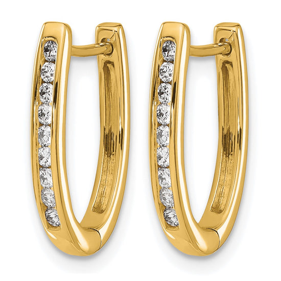Diamond Hinged Hoop Earrings