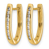 Diamond Hinged Hoop Earrings