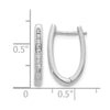 Diamond Hinged Hoop Earrings
