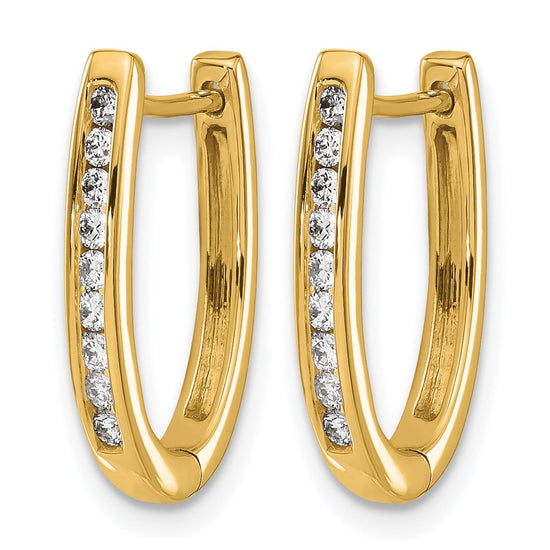 Diamond Hinged Hoop Earrings