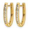 Diamond Hinged Hoop Earrings