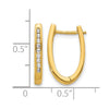 Diamond Hinged Hoop Earrings