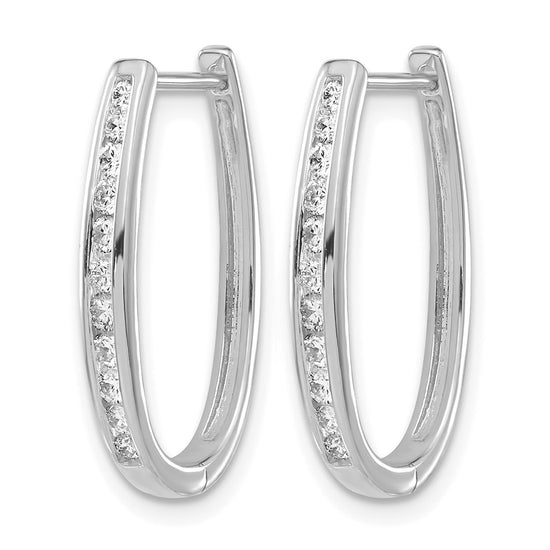 Diamond Hinged Hoop Earrings