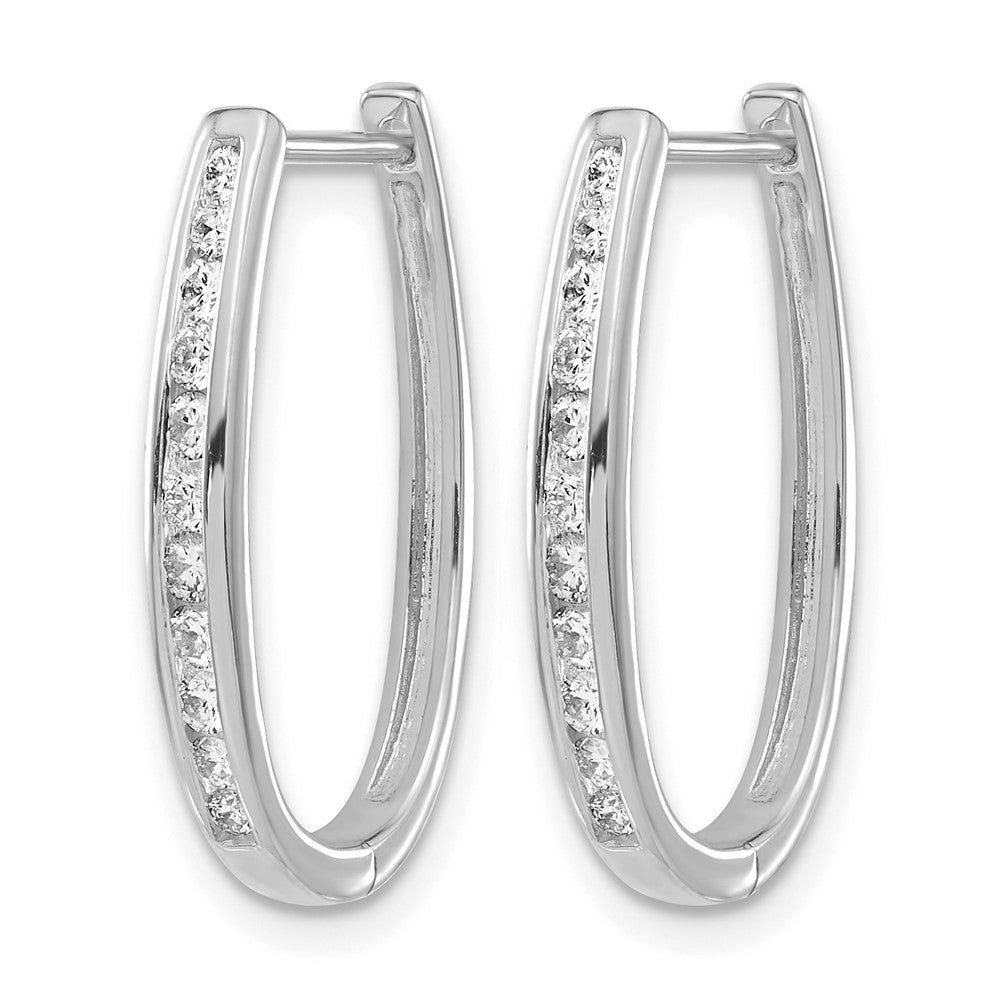 Diamond Hinged Hoop Earrings