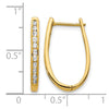 Diamond Hinged Hoop Earrings