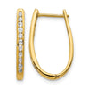Diamond Hinged Hoop Earrings