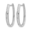 Diamond Hinged Hoop Earrings