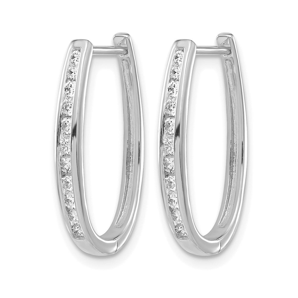 Diamond Hinged Hoop Earrings
