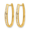 Diamond Hinged Hoop Earrings