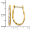Diamond Hinged Hoop Earrings