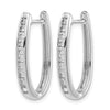 Diamond Hinged Hoop Earrings