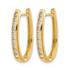 Diamond Hinged Hoop Earrings