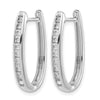 Diamond Hinged Hoop Earrings