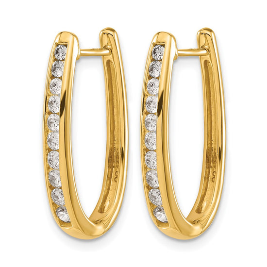 Diamond Hinged Hoop Earrings