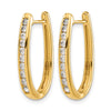 Diamond Hinged Hoop Earrings