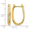 Diamond Hinged Hoop Earrings