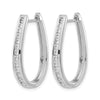 Diamond Hinged Hoop Earrings